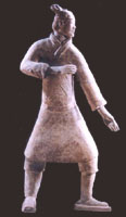 Warrior Tomb Figure shooting from a standing posture